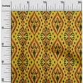 thumbnail image 1 of oneOone Organic Cotton Poplin Twill Fabric Geometric Ikat Print Fabric By Yard 42 Inch Wide, 1 of 4