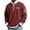 Wine, variant on MELDVDIB Mens Textured Knit T-Shirts Half-Zip Stand Collar Solid Color Drop Shoulder Oversized Long Sleeve Shirts Spring Fall Fashion Casual Pullover Tops Tees