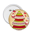 thumbnail image 1 of Merry mas Tree  Illustration Round Pins Badge Button Emblem Accessory Decoration 5pcs, 1 of 2