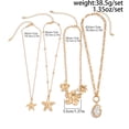 thumbnail image 2 of NICKSUN Boho Ocean Layered Necklace Set, Starfish Seashell Conch Imitation Pearl Multi-Strand Y Drop Choker, Gold Flat Snake Chain Beach Neck Jewelry for Women, 2 of 9