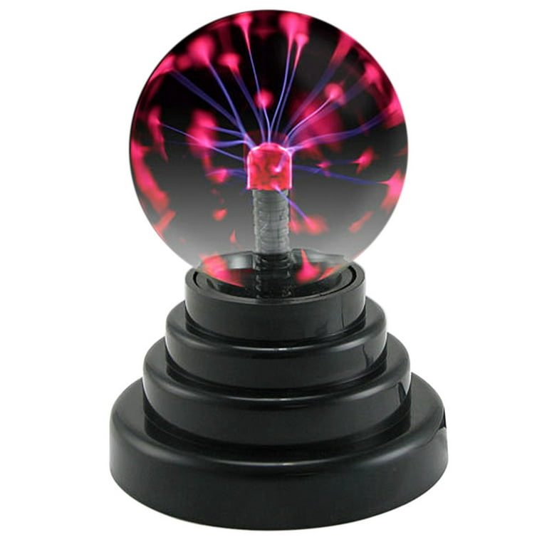 Lampe de fête USB Magic Black Base Glass Plasma Ball Sphere Rains Light,  Connaissance chaude, Câble USB, 8x8x13cm - AliExpress