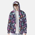 thumbnail image 2 of Yiaed Funny colorful skull ghost Print Sun Shirts UPF 50+ Protection Hoodie Rash Guard Shirt UV Shirt Long Sleeve Fishing Outdoor Lightweightase-3X-Large, 2 of 7