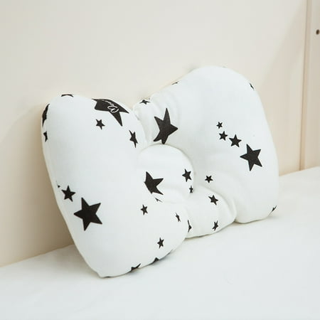 Infant Head Pillow Baby Pillow Newborn Head Protection Pillow Toddler Sleep Positioner Prevent Flat Head and Plagiocephaly Infant Pillow for 0-6 Month - Star Pattern ()