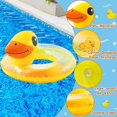 thumbnail image 4 of Duck Inflatable Pool Float - Yellow Duck Giant Pool Float with Sequin, Cute Sparkling Pool Tubes Pool Toys Outdoors for Kids Summer Beach Swimming Poo, 4 of 4