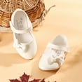 thumbnail image 6 of NOKIO Flower Girl Ballet Flats Bow Ballerina Mary Jane Dress Shoes Bowknot Mary Jane Ballerina Flat Shoes for School Party Dance Shoes Girls Performance Shoes Girl Leather Single Shoes, 6 of 9