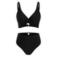 thumbnail image 5 of Atogsazn Bikini Sets for Women High Waisted Two Piece Swimsuit Bathing Suit Bikinis Outfit Clothes 03-Black L, 5 of 6