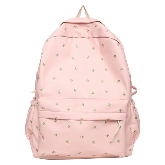 Rovga Backpack For School Supplies Student Backpack Fashionable New Pattern Fresh Flower Pattern Practical Large Capacity Backpack
