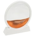 Moving Sand Art Round White Frame 3D High Transparent Glass Fadeless