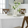 thumbnail image 6 of Home Details Chic & Rustic 70"x 90" Rectangle Polyester Tablecloth in White, 6 of 6