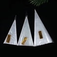 thumbnail image 1 of Bolsa triangular, bolsa de caramelos, bolsa triangular transparente de polipropileno, bolsa para envasar helado, cono de palomitas de maíz, 1 of 5