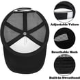 thumbnail image 5 of Toddler Baseball Hat Black Baby Baseball Cap Adjustable Spring Toddler Caps Boys Age 1-3 Year Kids Clothes, 5 of 7