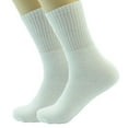 thumbnail image 4 of 3 6 12 Pairs Mens White Sports Athletic Work Crew Cotton Socks Size 9-11 10-13, 4 of 4