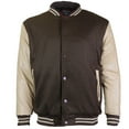 thumbnail image 3 of Men's Premium Classic Snap Button Vintage Baseball Letterman Varsity Jacket, 3 of 3
