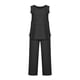 thumbnail image 4 of Conjunto de pantalones y tops de camisa sin mangas con cuello redondo liso para mujer Wmkox8yi  bvn3731, 4 of 8