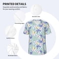 thumbnail image 5 of Fotbe Colorful Butterfly Baseball Jersey Shirt for Men and Women, Casual Short Sleeves Button Down T-Shirt-3X-Large, 5 of 9