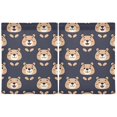 thumbnail image 2 of Happy Bear Pattern Tier Curtains Tier Kitchen Living Room Bedroom Balcony 2 Panels 27x24 Inch, 2 of 9
