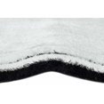 thumbnail image 2 of Florida Black White Shaggy Thick Plush Rug 5241, 2 of 5
