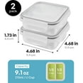 thumbnail image 4 of Recipientes para aperitivos Carrotez, 2 compartimentos, 270 ml, paquete de 2, 4 of 9