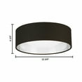 thumbnail image 3 of Eglo Lighting Orme 12 Inch Ceiling Mount Light Fixture, Black and Nickel, 3 of 3