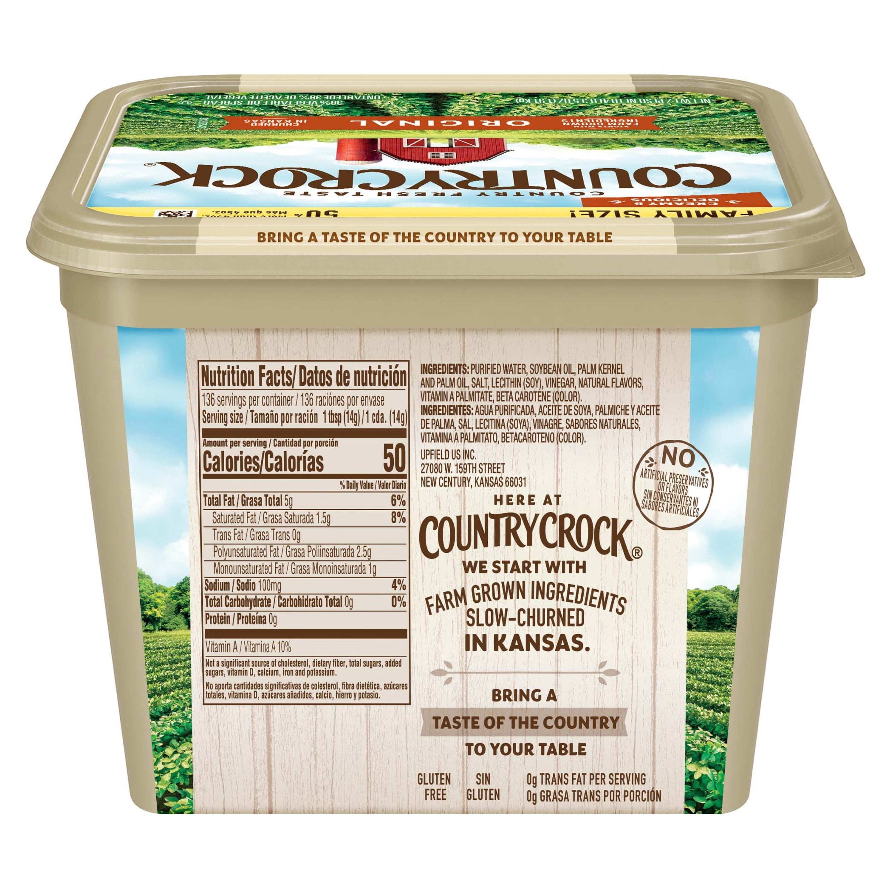 Country Crock Original Buttery Spread Tub, 67.5 oz