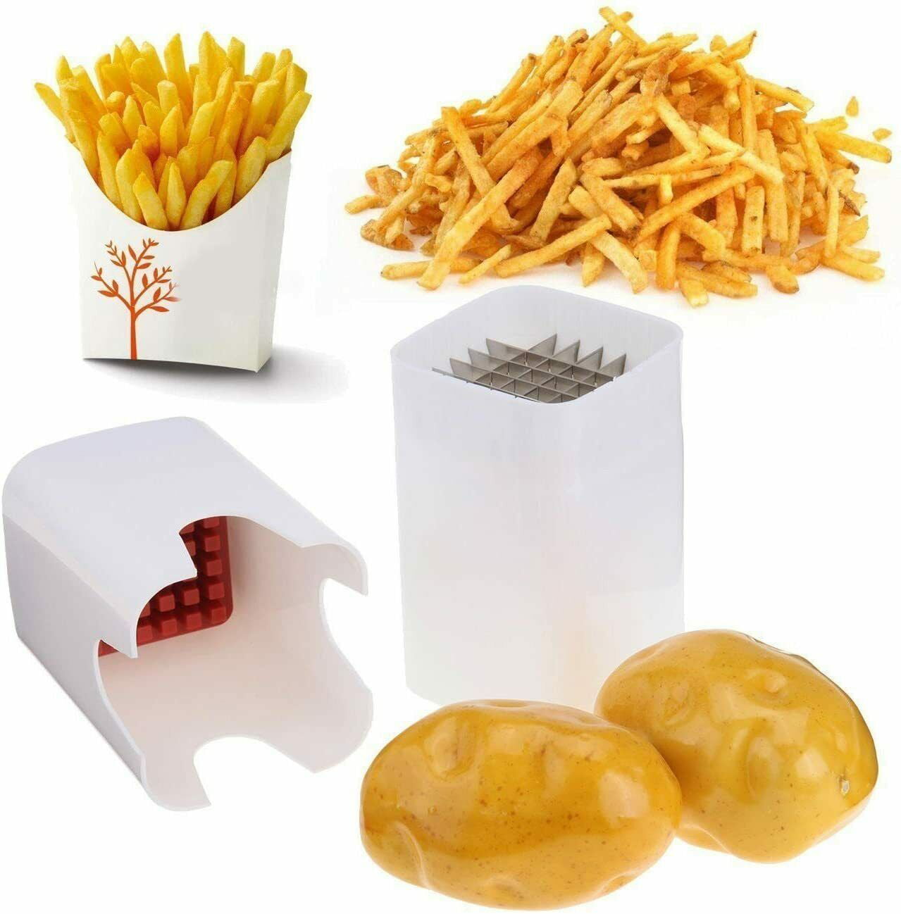 Multifunctional Fries Cutter Perfect Fries Potato Chips Natural French Fry  Cutter Vegetable Fruit Slicer Kitchen Accessaries