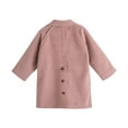 thumbnail image 5 of ATOGUTA Girls Dress Coat Button Fleece Jackets Fall Winter Outerwear Peacoat with Pockets Size 4T-14, Pink, 5 of 6