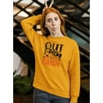 thumbnail image 2 of Out Of Candy Sweatshirt Women -Image by Shutterstock, Female XX-Large, 2 of 4