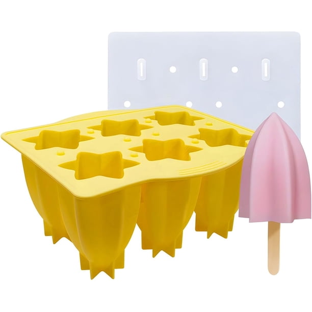 Moldes de silicona para hels sin A, fáciles de usar y reutilizables (amarillo, B)