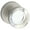 Satin Nickel, variant on Baldwin Reserve Contemporary Crystal Knob - Round Rose, Full Dummy, Satin Nickel