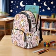 thumbnail image 3 of Yspwyqan Kids Backpack Matching Lunch Box Set, Cute Hamsters Backpack Set For Girls 4Pcs, 600D Polyester Casual Bookbag with Pencil Case for Elementary Primary, 3 of 7