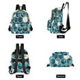 thumbnail image 4 of FORMRS Mini Backpack Purse for Women Quilted Travel Daypack Casual Shoulder Bag, Light Blue Geometric Pattern, 4 of 7