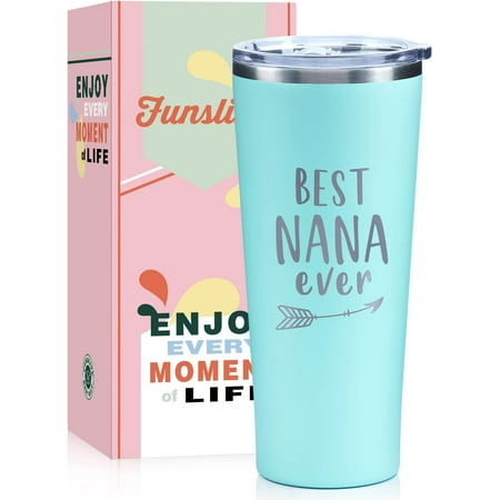 

Nana Gifts - Grandma Christmas Gifts - Birthday Gifts for Nana from Grandkids Granddaughter - Grandma Gifts Stocking Stuffers for Women - Best Nana Ever Gifts - 22 oz Travel Insulated Tumbler Presents