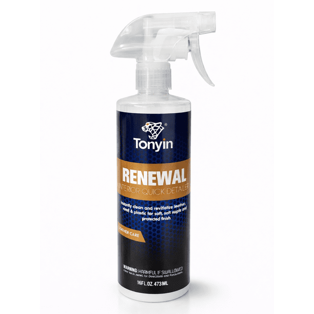 Tonyin Renewal Interior Quick Detailer Limpiador y Renovador para Piel y Vinil 473 ml | Detailing Interior Automotriz