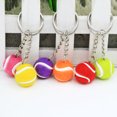 thumbnail image 4 of Amdohai Mini Tennis Ball Key Chain Key Ring Decoration Accessory Gift for Sport Fans, 4 of 7