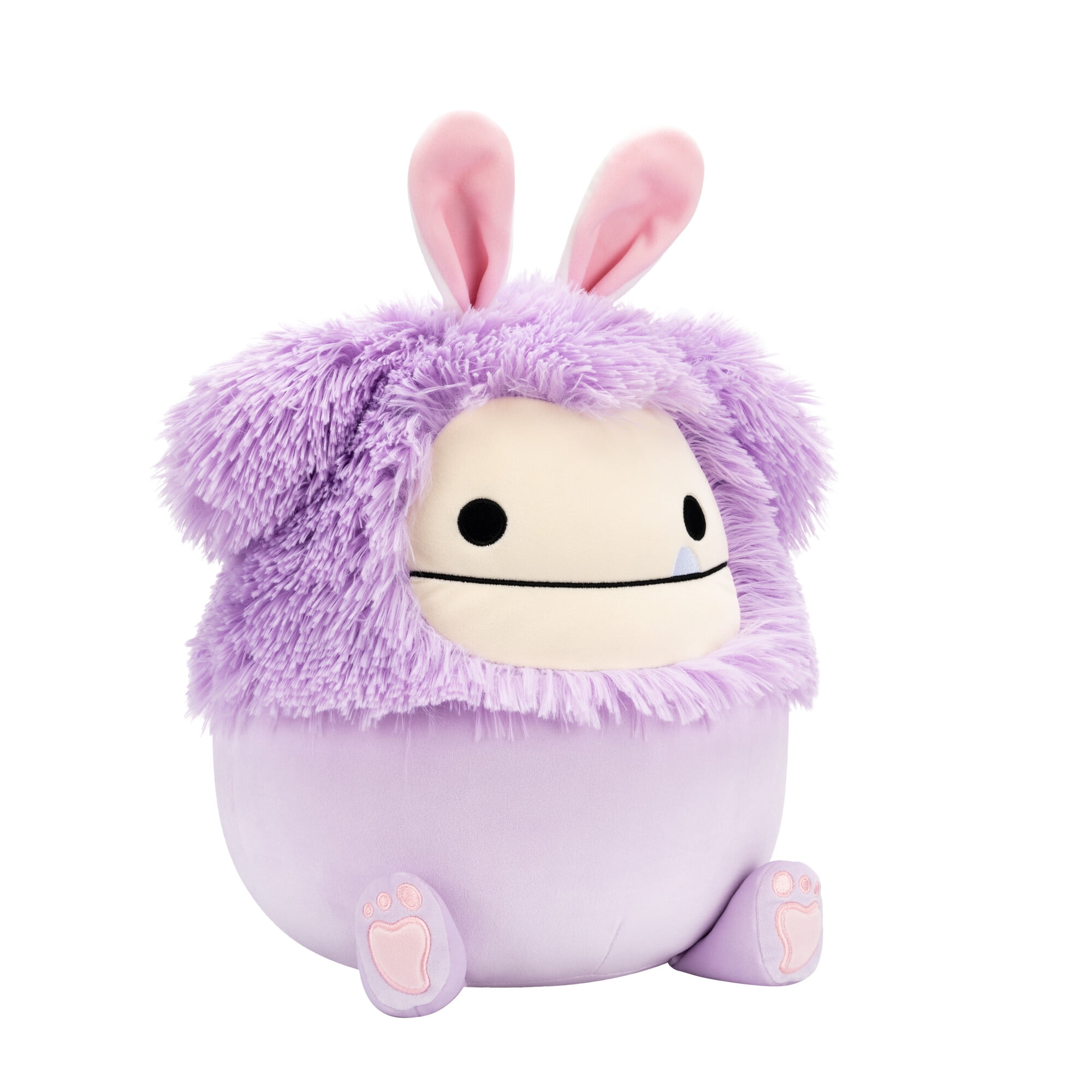 Fuzz-a-mallows By Squishmallows Original 16-Inch Easter Plush - Dilka the Lavender Bigfoot with Bunny Ears