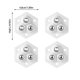 thumbnail image 3 of 4Pcs Small Furniture Casters Wheel Sticky Pulley Appliance Sliders Self Adhesive Casters Wheel for Kitchen Appliances, 3 of 5