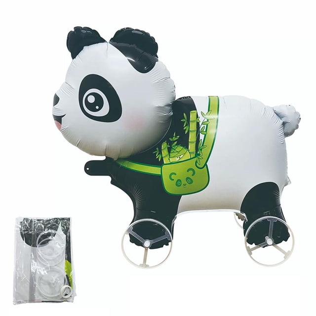 Lttoisl Ballons en Aluminium à Roulettes en Forme d'Animaux Marchants, Ballons Mylar en Aluminium à Roulettes avec Dessins Animés pour Fête d'Anniversaire d'Enfants, Cadeaux de Kiosque de Rue, Décorations Amusantes Interactives