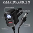 thumbnail image 2 of For Starlink Mini Power Cable 100W 12V-24V Cigarrete Lighter Adapter to DC Power Cable with USB Type, 2 of 5
