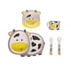thumbnail image 1 of Juego de vajilla infantil Fekdod Bamboo, 5 piezas con plato, cuenco y taza, 1 of 6