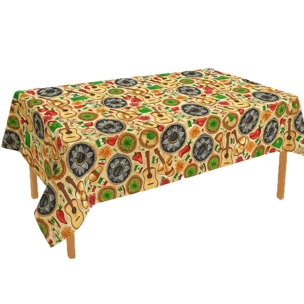 Mantel con Diseño Tradicional Patrio | 145x180 cm | Mesa Rectangular 8 a 10 Sillas | Kyuden Home KYUDEN HOME Couple