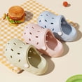 thumbnail image 2 of Djtdsds Kids' Classic Clog Sandals Soft Non- Breathable Shoes Color:Blue,Size:9-9.5 Years, 2 of 4