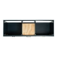 thumbnail image 6 of Ariel Hamlet 66 Inch Double Oval Sink Bathroom Vanity With Carrara White Quartz Countertop 1.5 Edge In Midnight Blue, 6 of 11