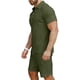 thumbnail image 3 of Conjunto de polo y pantalones cortos KUYIGO para hombre, trajes de verano, 3 of 5