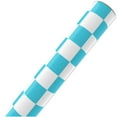 thumbnail image 4 of American Greetings 30 in. Teal Reversible Wrapping Paper, Solid & Checkered Patterns (1-Roll, 20 Sq. ft.), 4 of 5