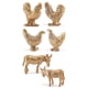 thumbnail image 5 of Juego de muñecas Jadeshay Modelo de animales de granja 12 piezas PVC, 5 of 11