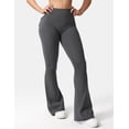 thumbnail image 3 of Leggins YEOREO Brittany Flare con bolsillos para mujer, color carbón XS, 3 of 5