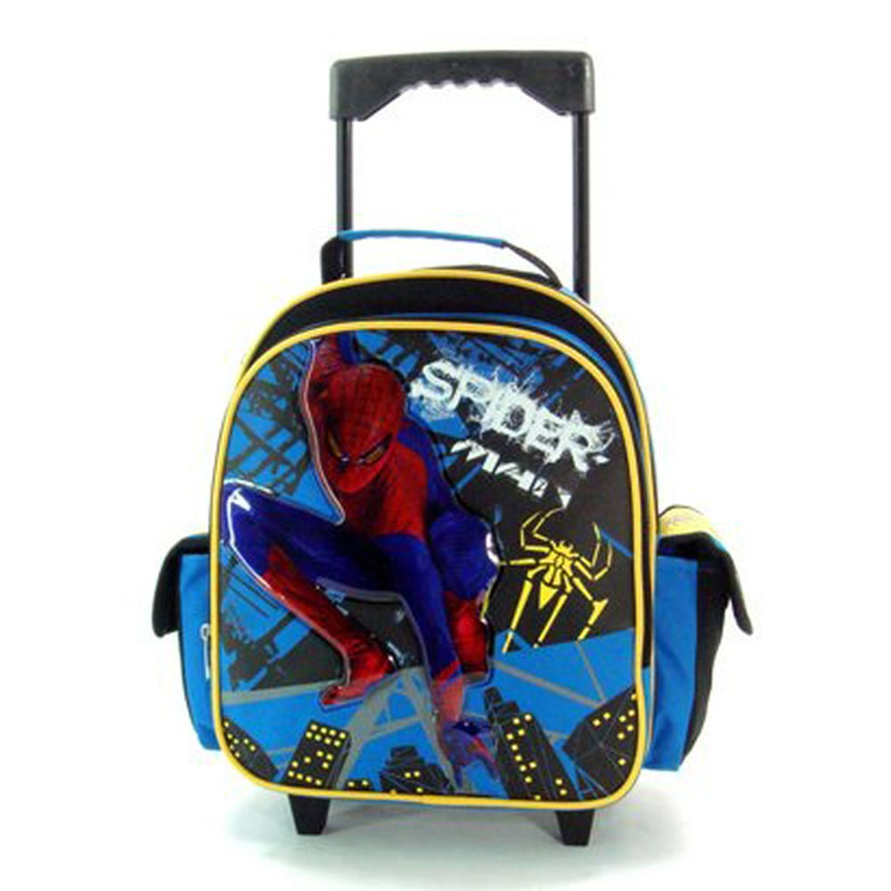 Marvel Small Blue Spiderman Rolling Backpack Spiderman Small