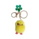 thumbnail image 1 of Plush Chick Keyring Pendents Doll Key Holder Adorno colgante para bolsa Llave de coche (Little Yellow Chicken + Green Flower), 1 of 5