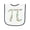 White and Navy, variant on Inktastic Pi Numbers in Pi Symbol for Pi Day Baby Terry Cloth Bib
