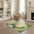 thumbnail image 2 of ODIKA 4'x6' Washable Area Rug Abstract Mid Wavy Striped Gradient Wave Decorative Cream Orange for Bedroom, Reading Nook, Pet Friendly & Non-Shedding, 2 of 7